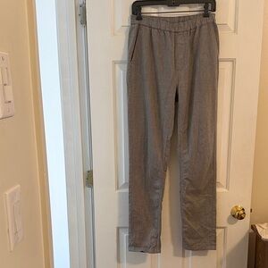 Men’s Outerknown Verano Beach Pants, Grey Hemp Drawstring Trousers, size Small